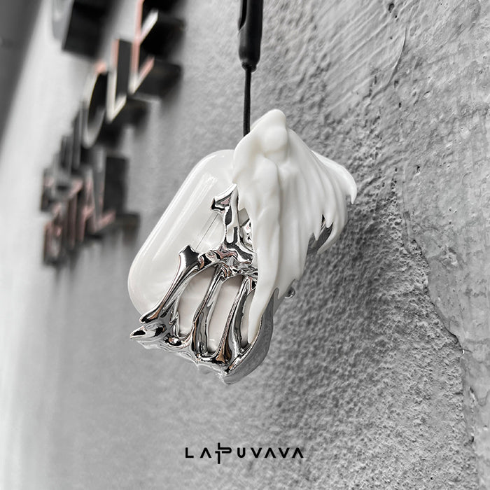 LAPUVAVA | Original Skeleton Wings AirPods Case with Silicone Cover