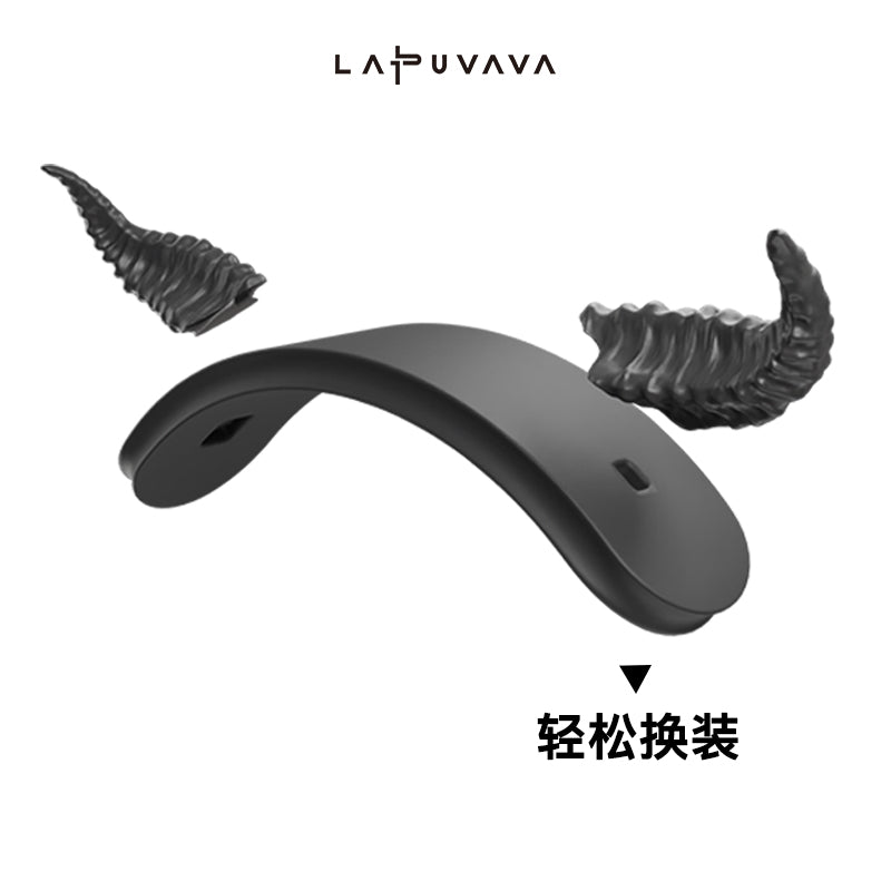 LAPUVAVA | Demon Horns Headband Cover for AirPods Max