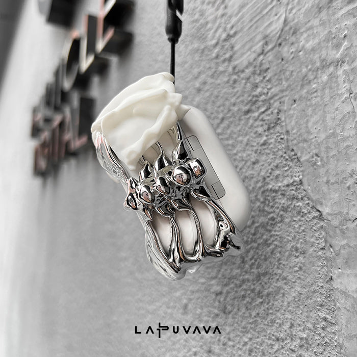 LAPUVAVA | Original Skeleton Wings AirPods Case with Silicone Cover